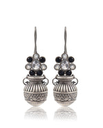 Load image into Gallery viewer, Ruby Tribal Pot Stone Earrings