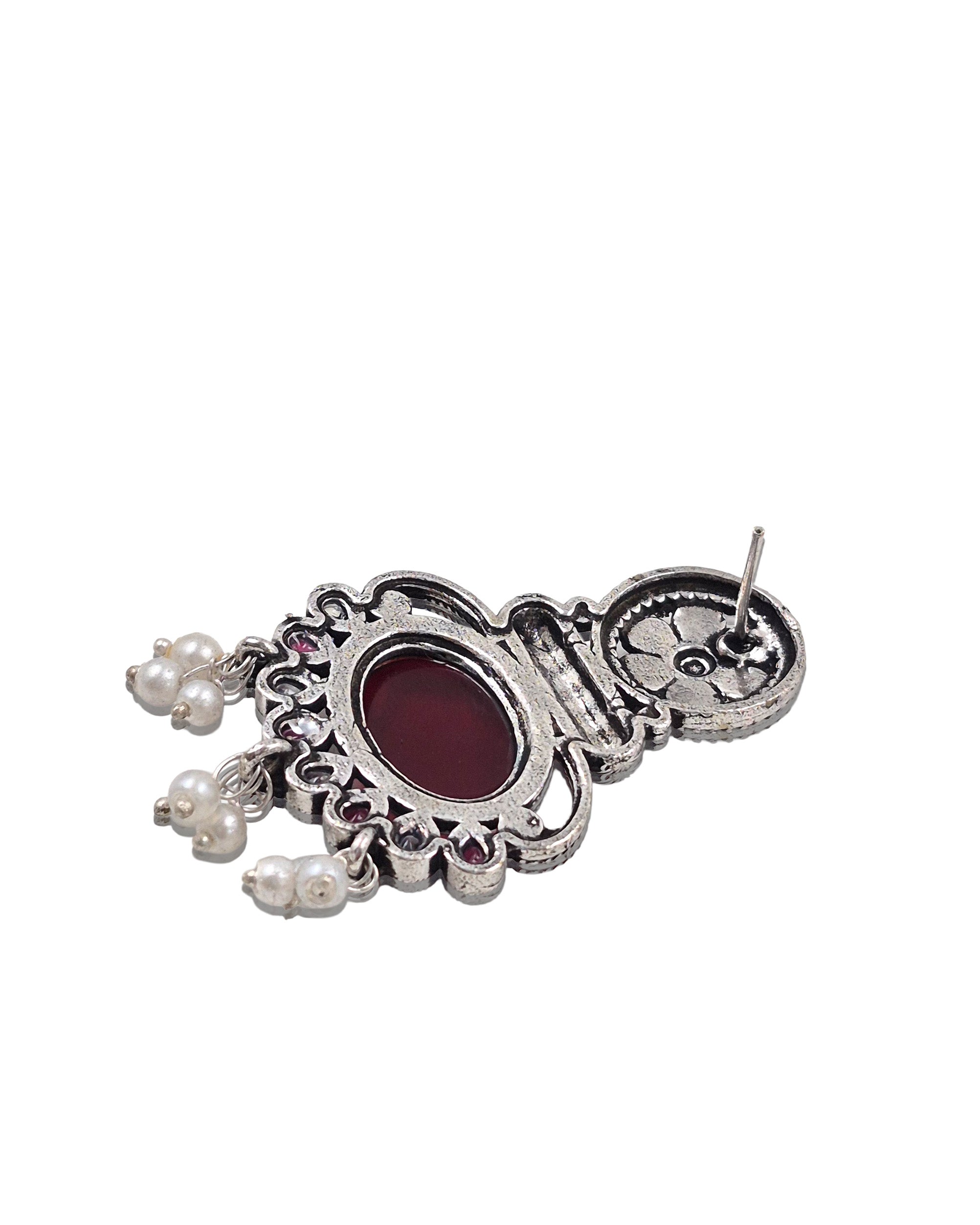 Prisha Ethnic Stone Earrings