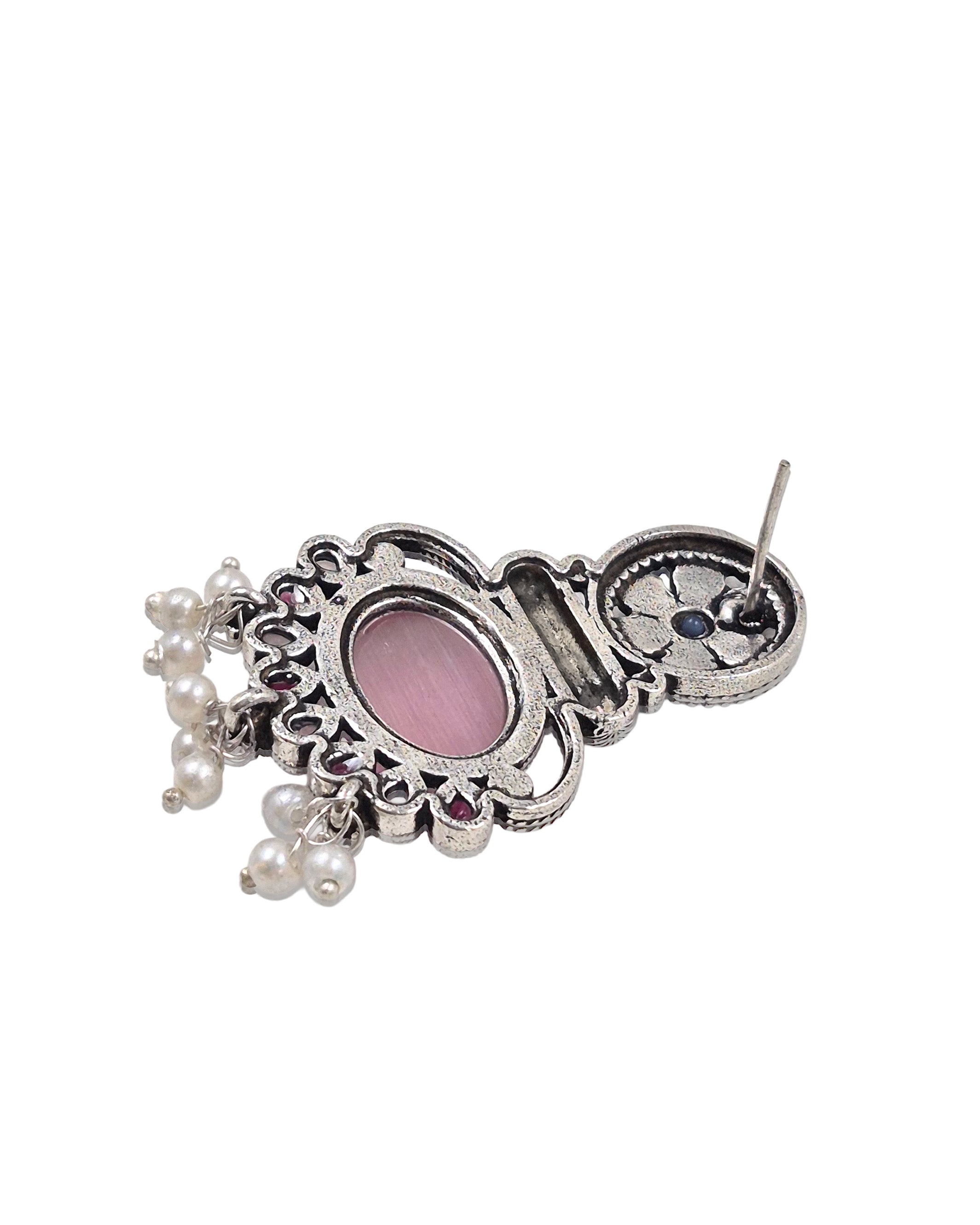 Prisha Ethnic Stone Earrings