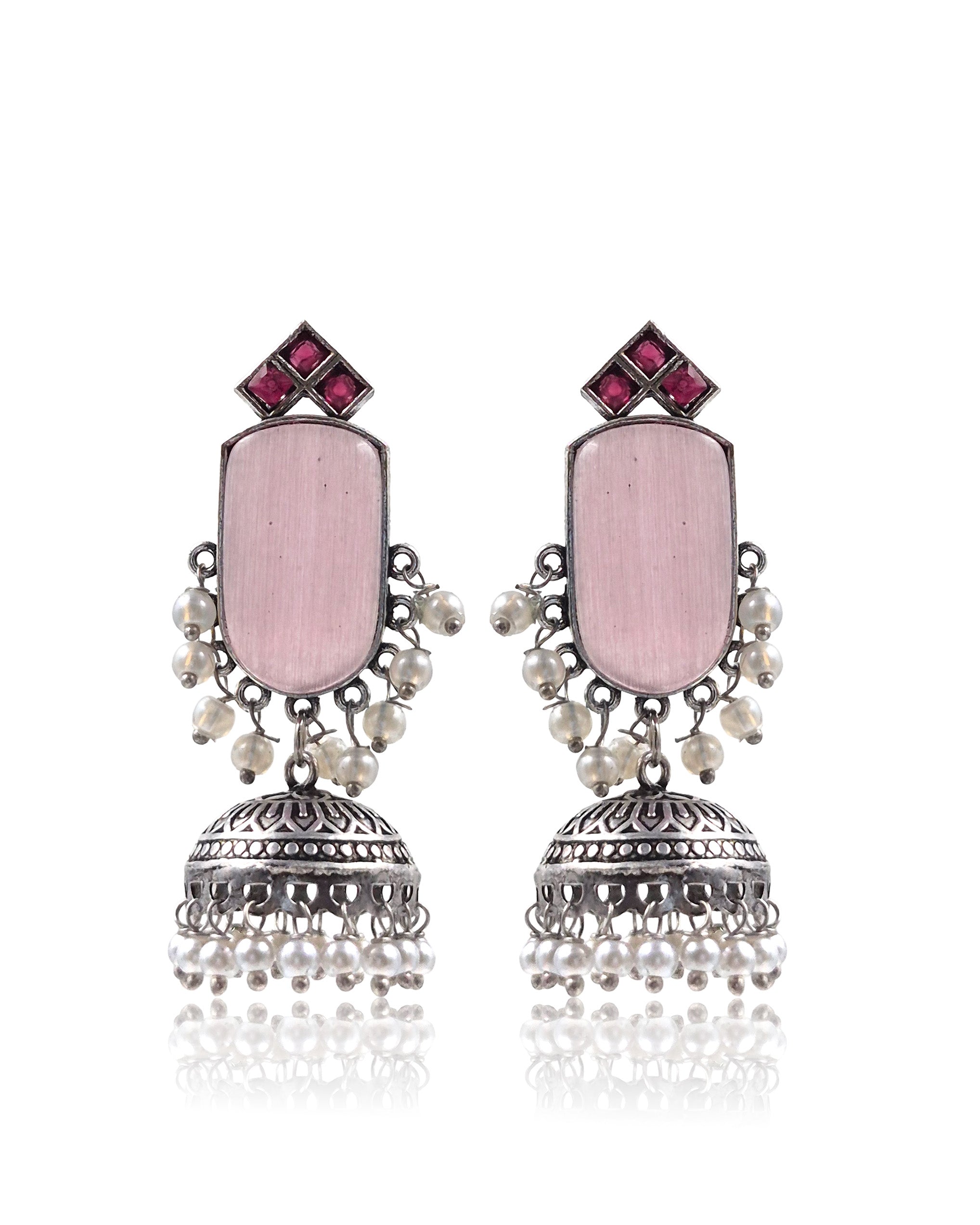 Mihika Stone Jhumka Earrings