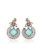 Load image into Gallery viewer, Peacock Stone Earrings
