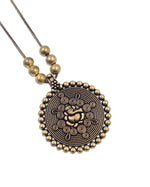 Load image into Gallery viewer, Oxidised Golden Jewellery Set