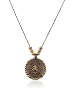 Load image into Gallery viewer, Oxidised Golden Jewellery Set
