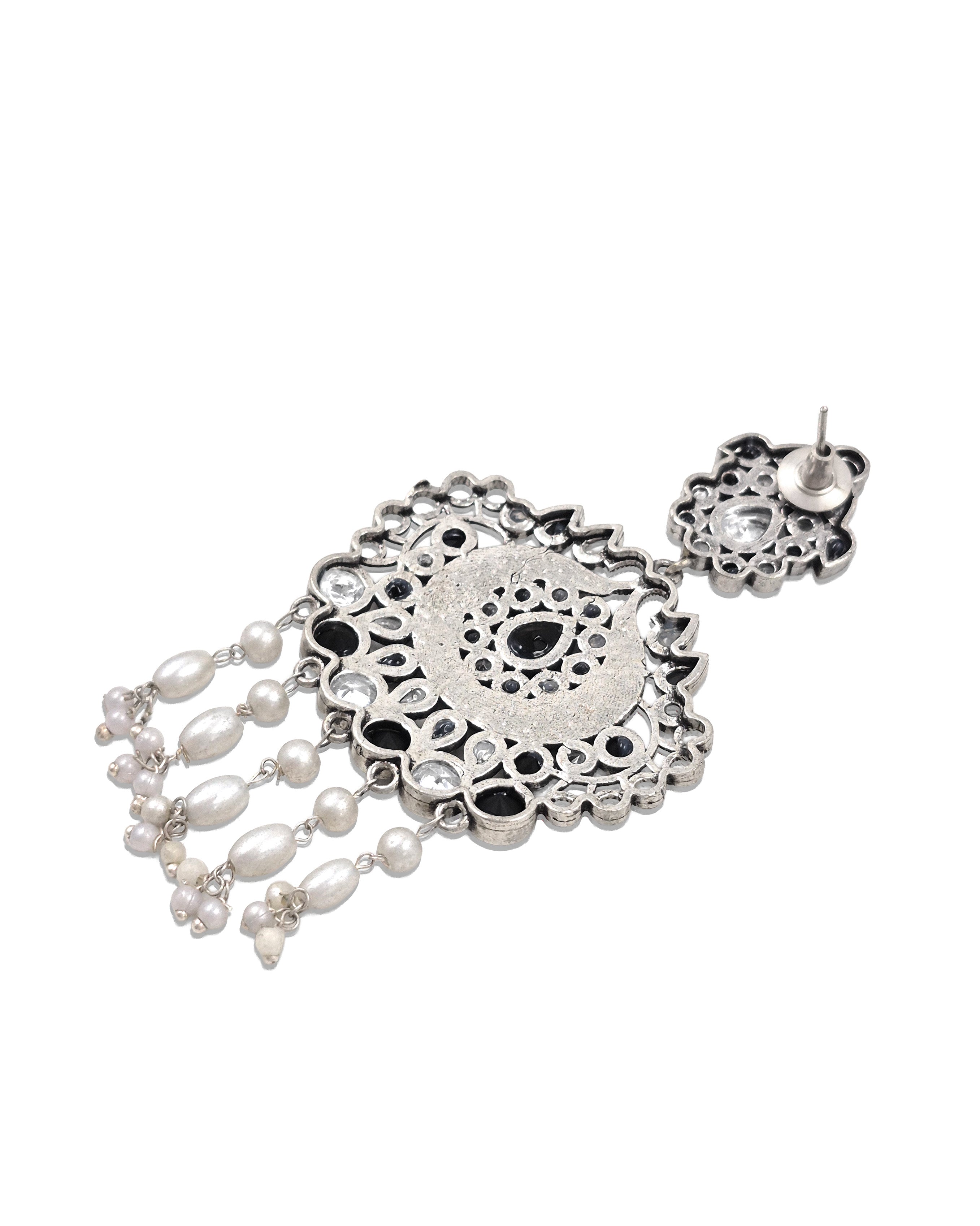 TANVI STONE DANGLER EARRINGS