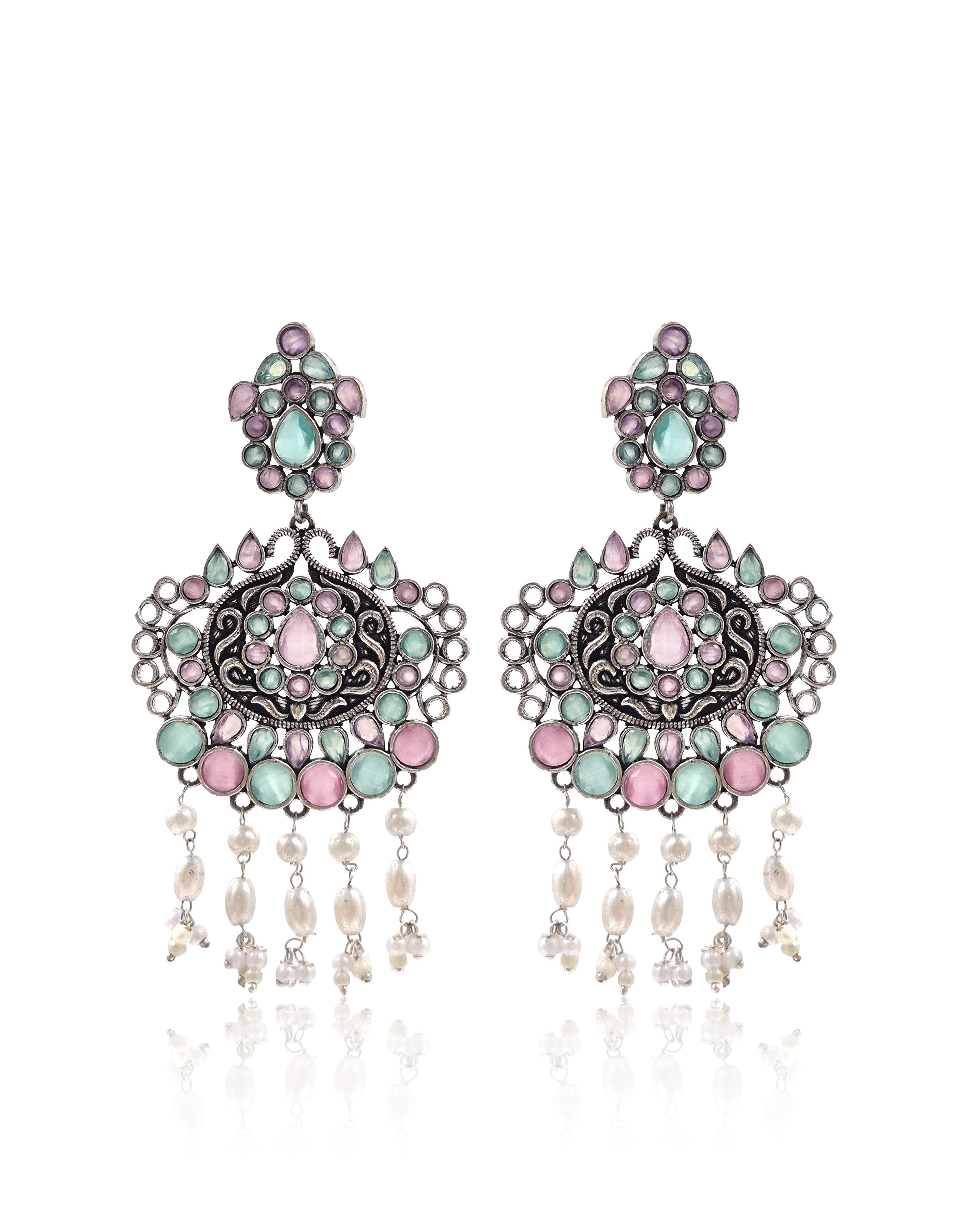 TANVI STONE DANGLER EARRINGS
