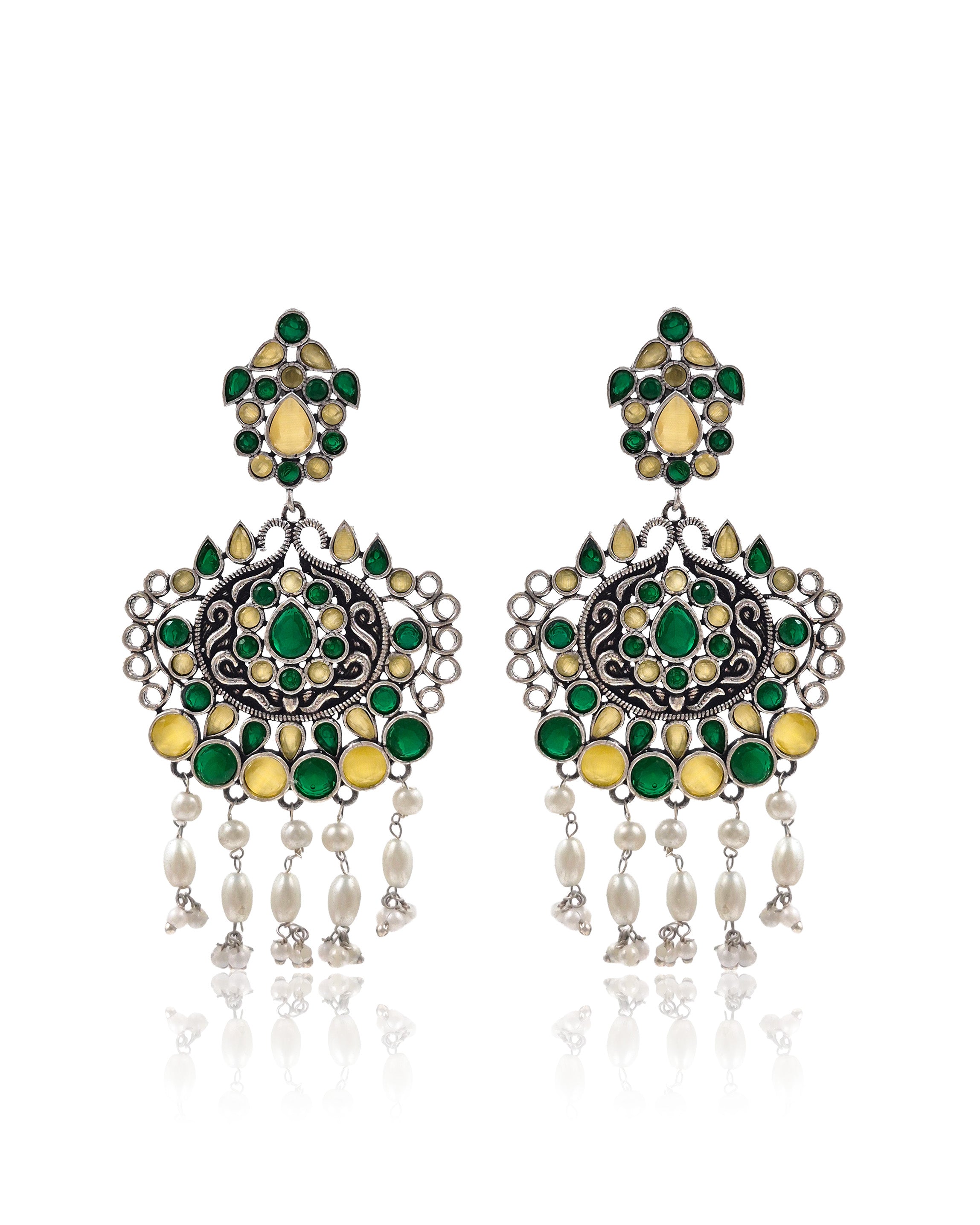 TANVI STONE DANGLER EARRINGS