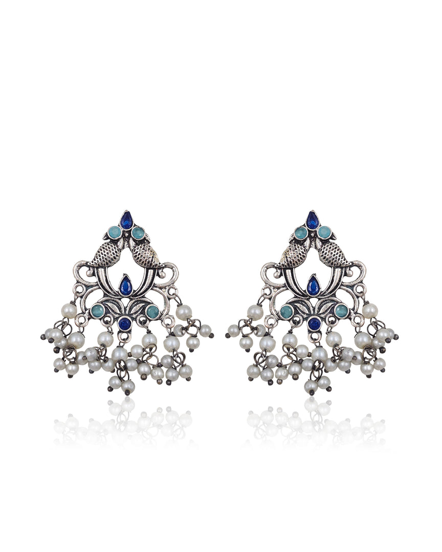 Diya Dangler Stone Earrings