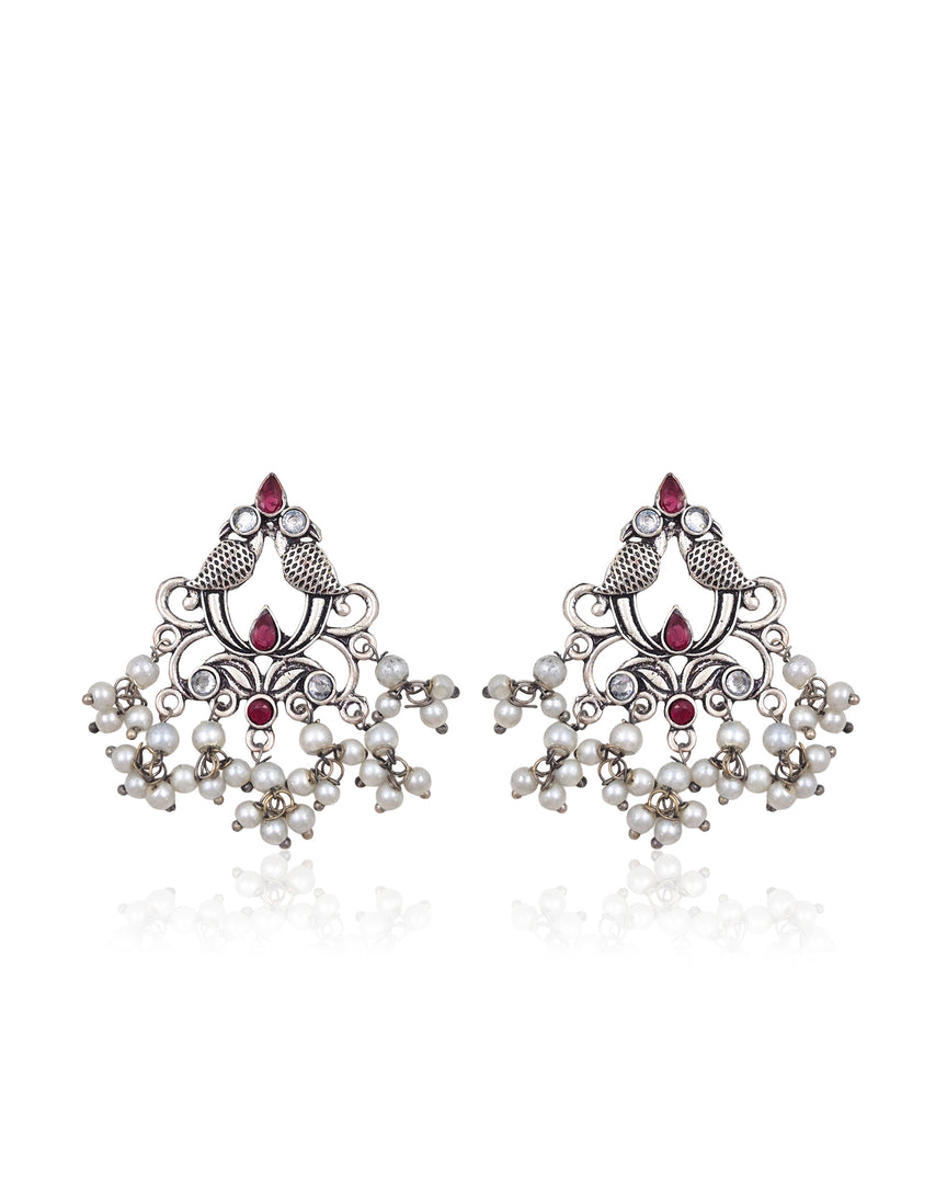 Diya Dangler Stone Earrings