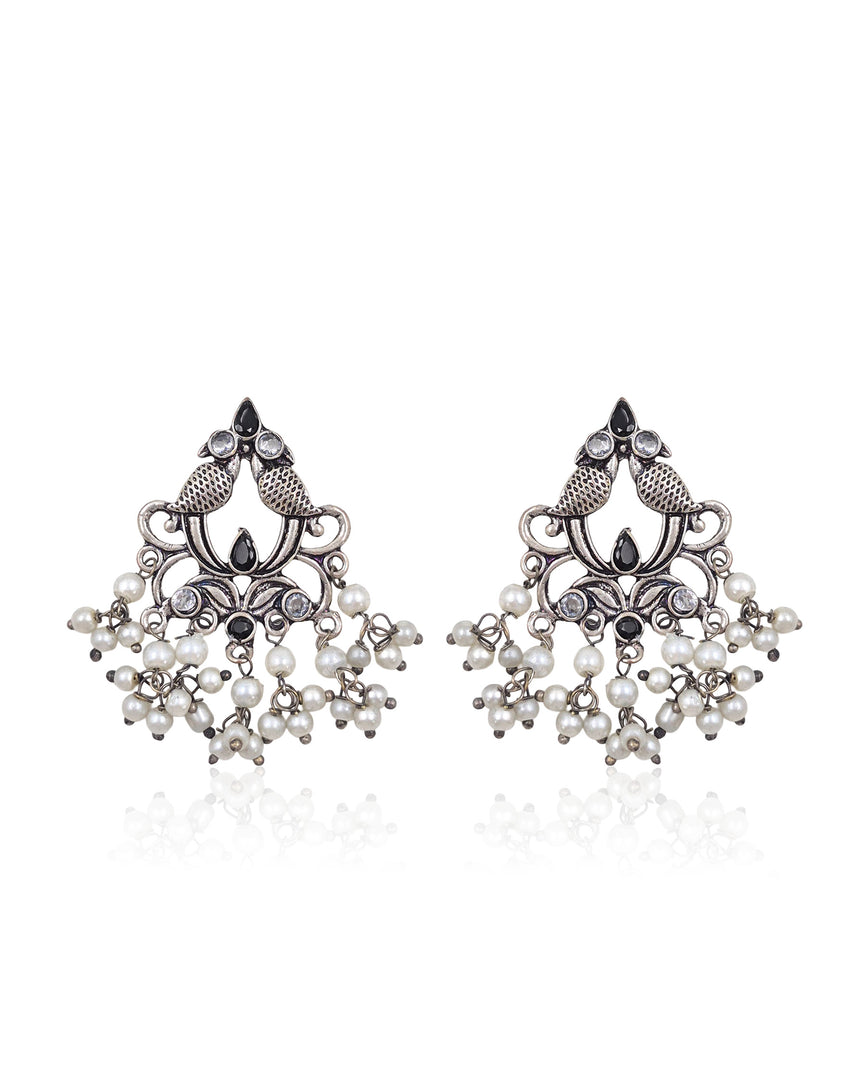 Diya Dangler Stone Earrings