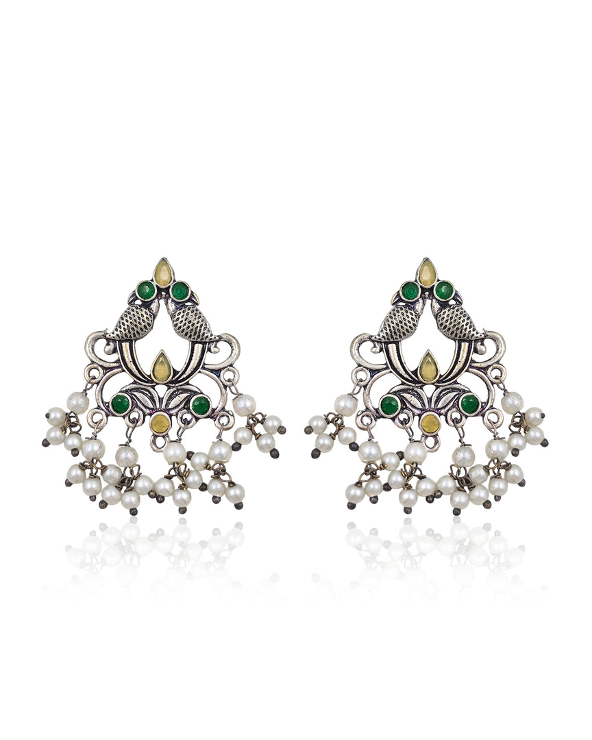 Diya Dangler Stone Earrings