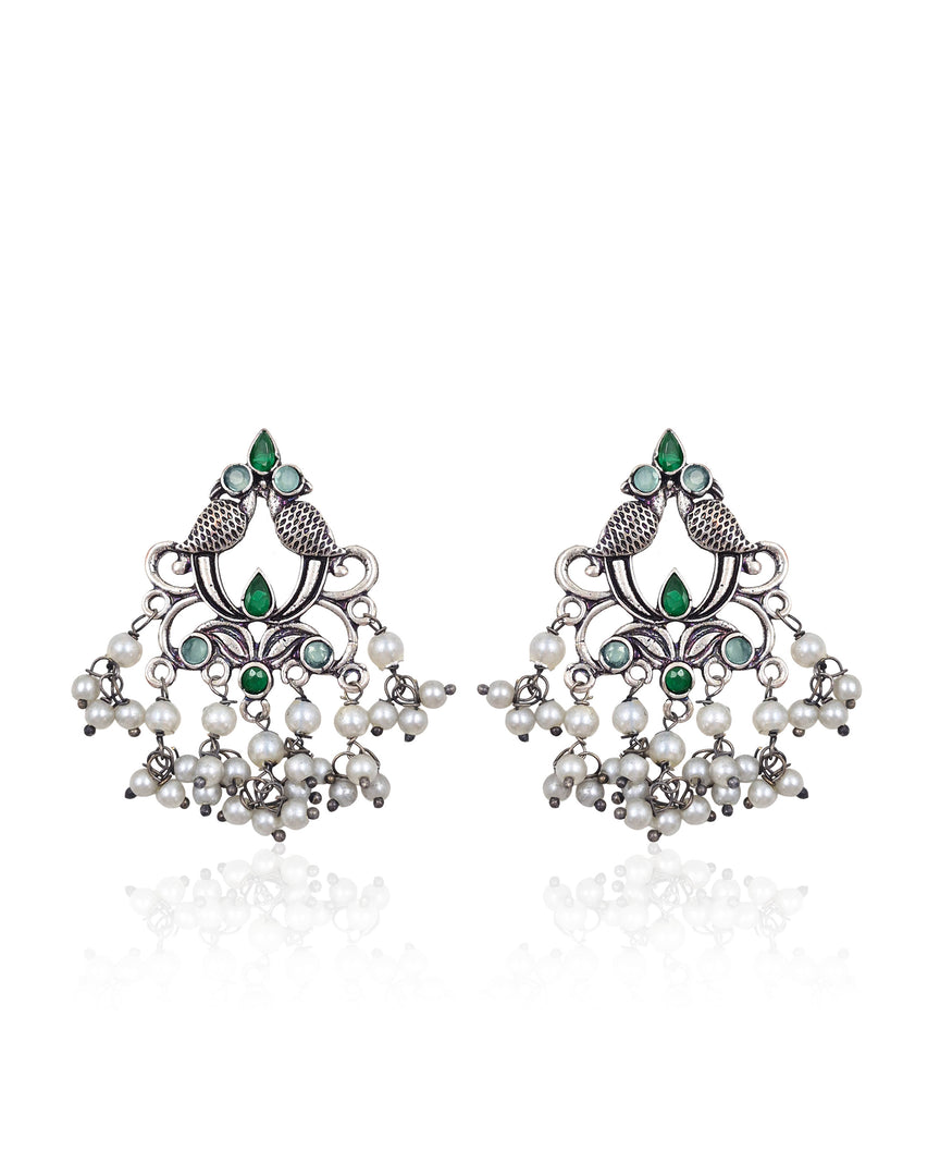 Diya Dangler Stone Earrings