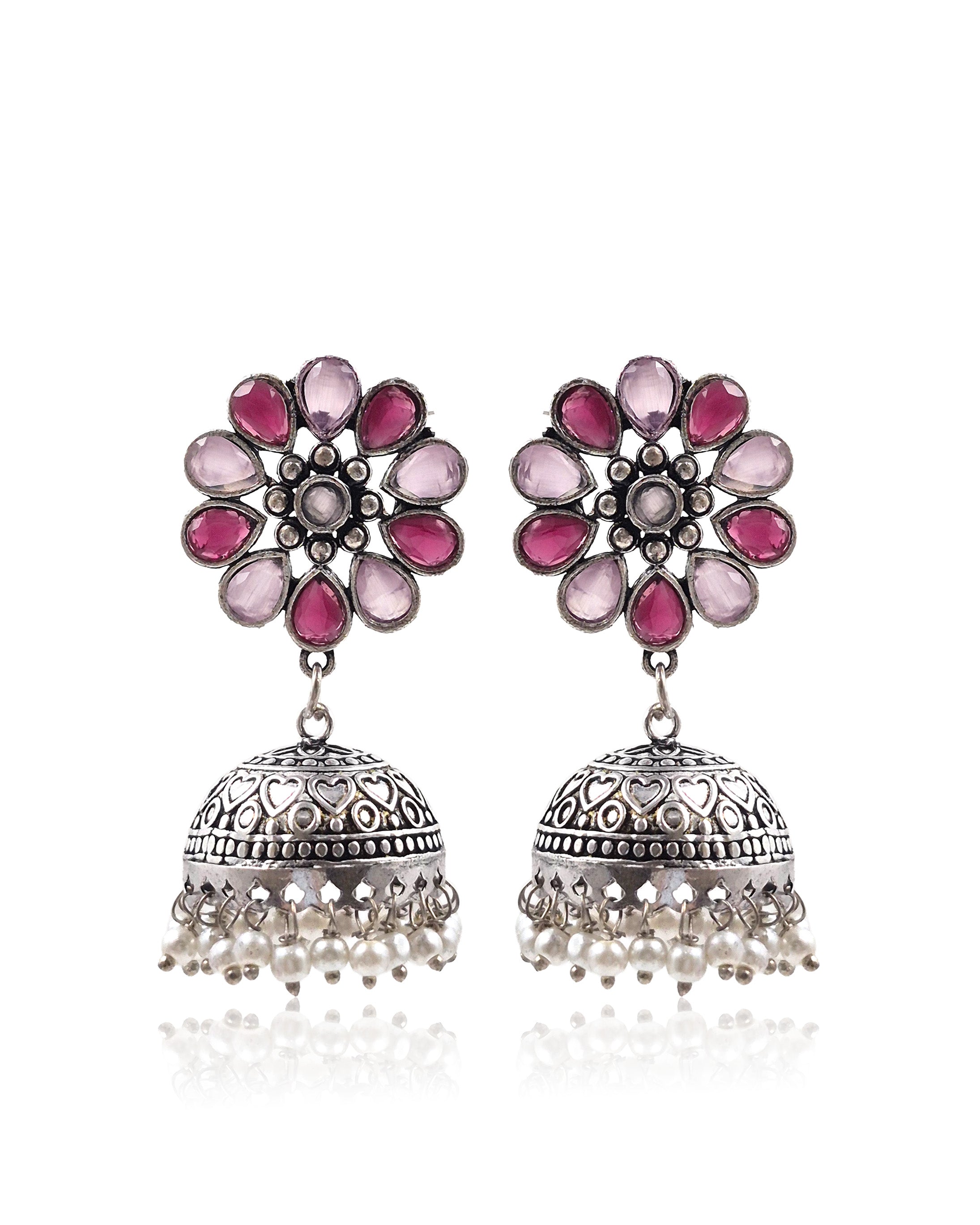 VIHANA STONE JHUMKA EARRINGS