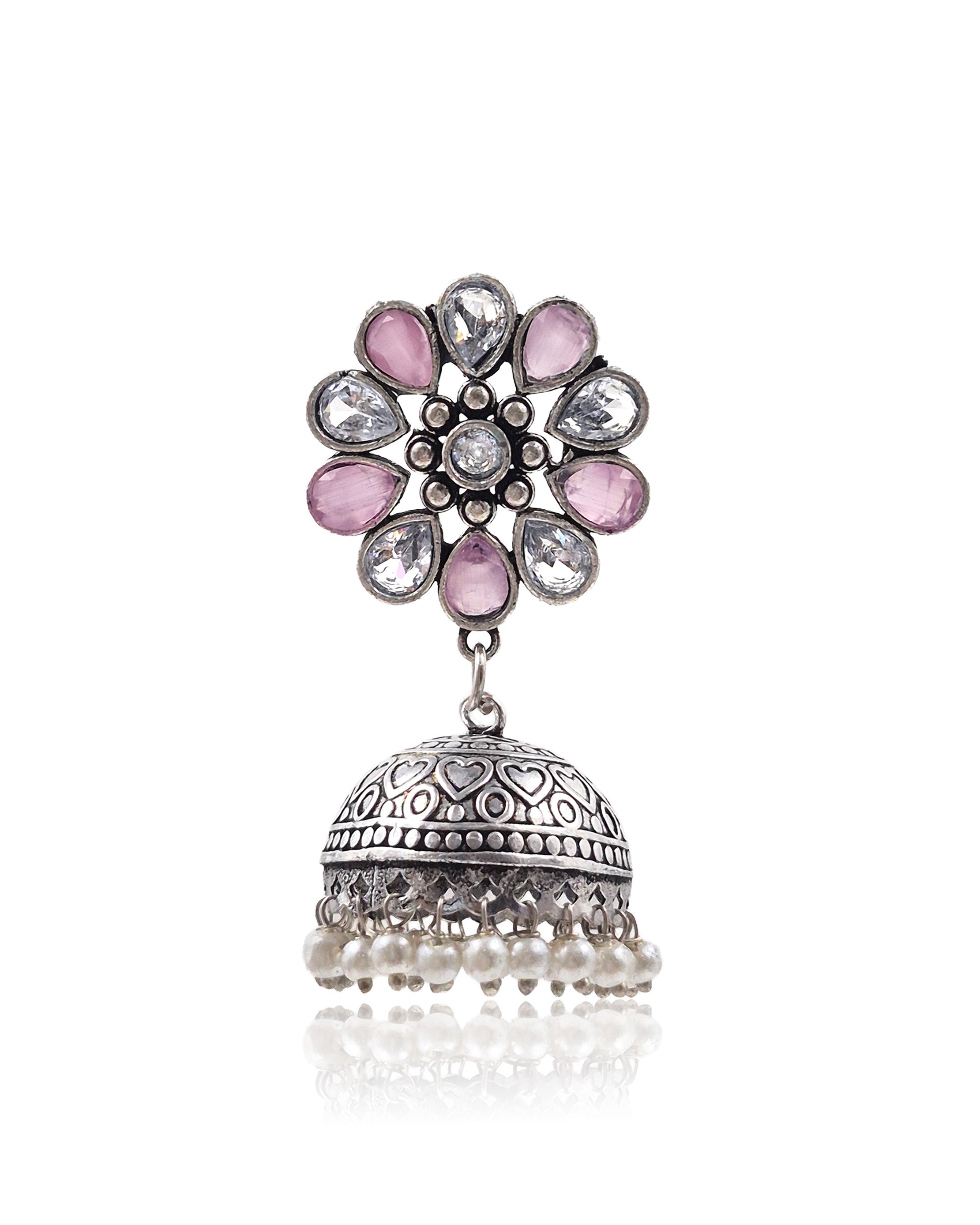 VIHANA STONE JHUMKA EARRINGS