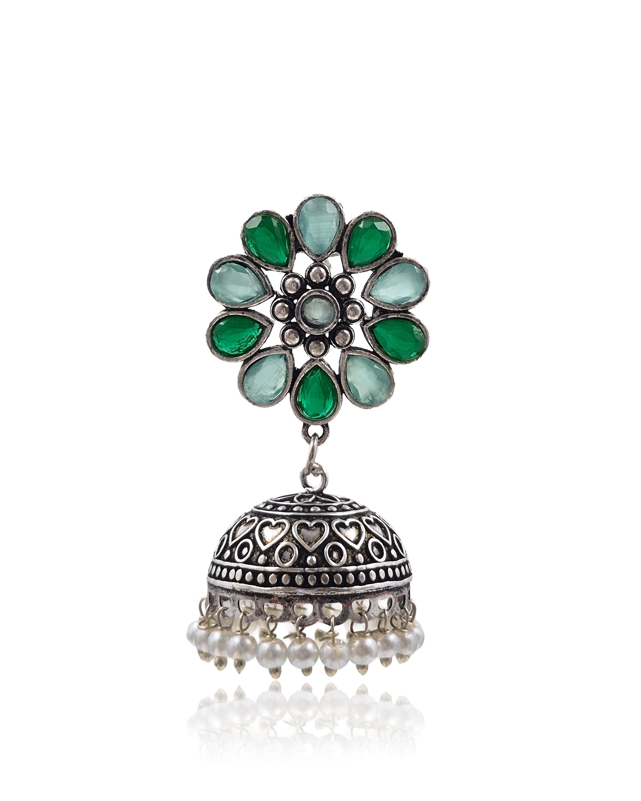 VIHANA STONE JHUMKA EARRINGS