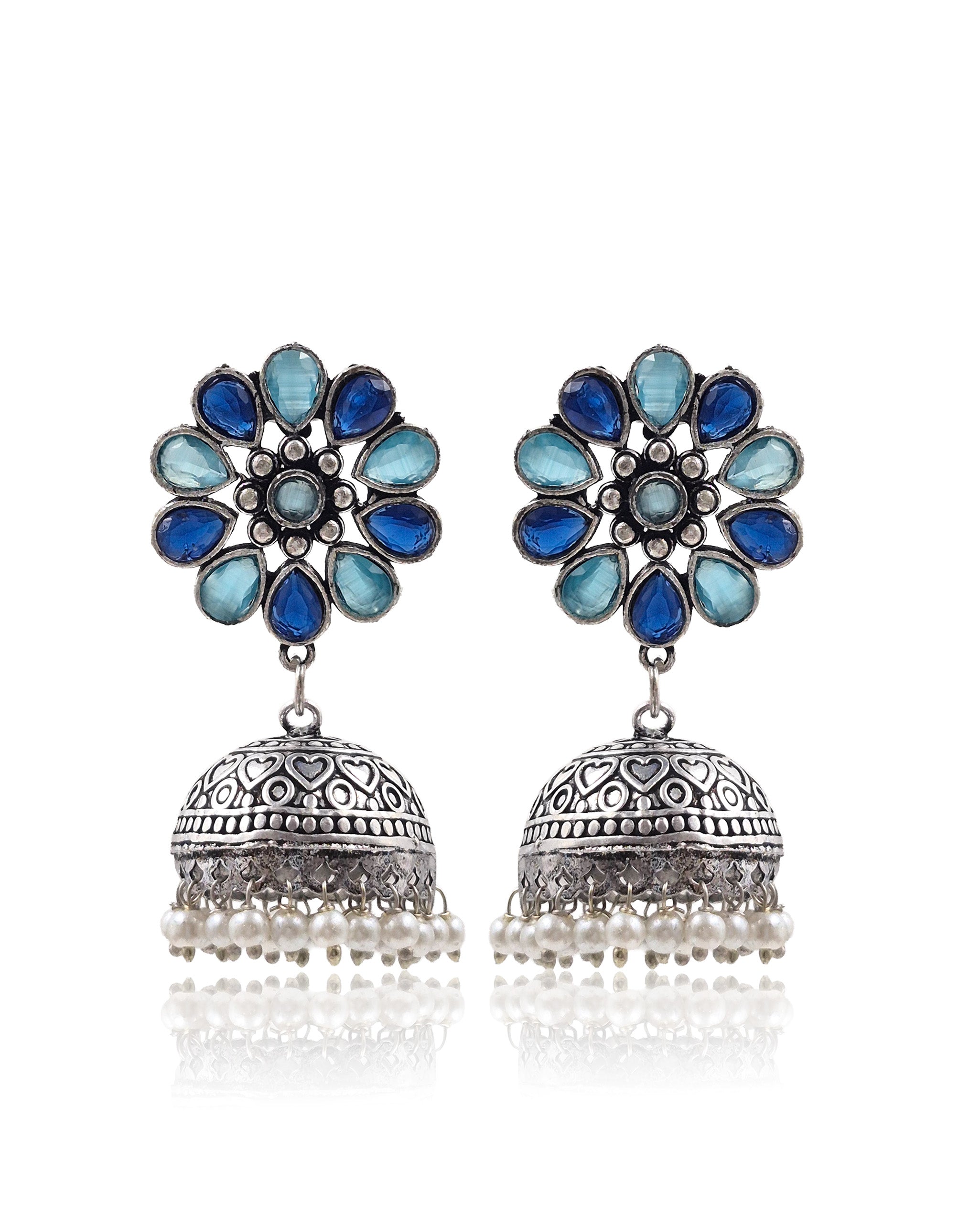VIHANA STONE JHUMKA EARRINGS