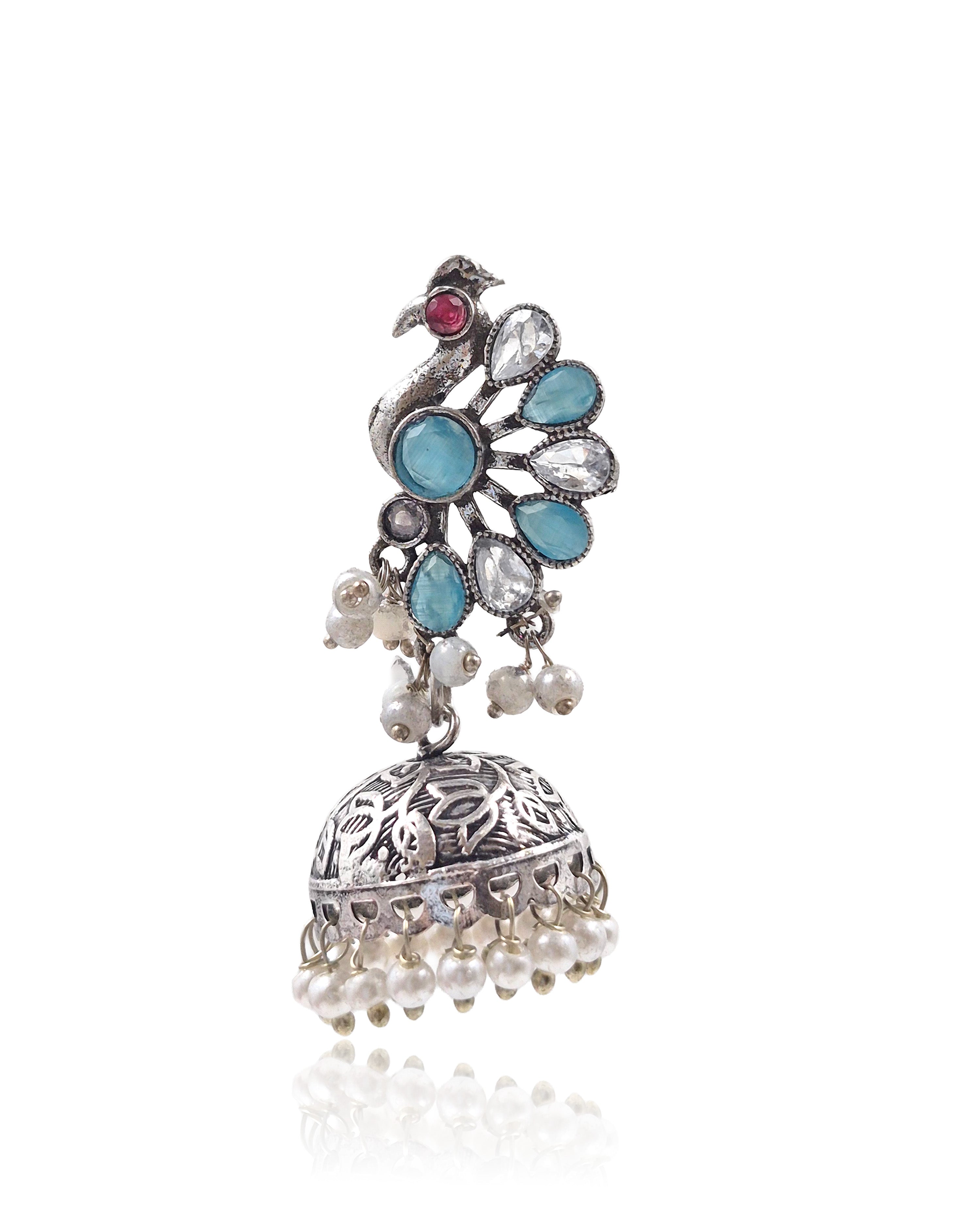 TWISHA STONE JHUMKA EARRINGS