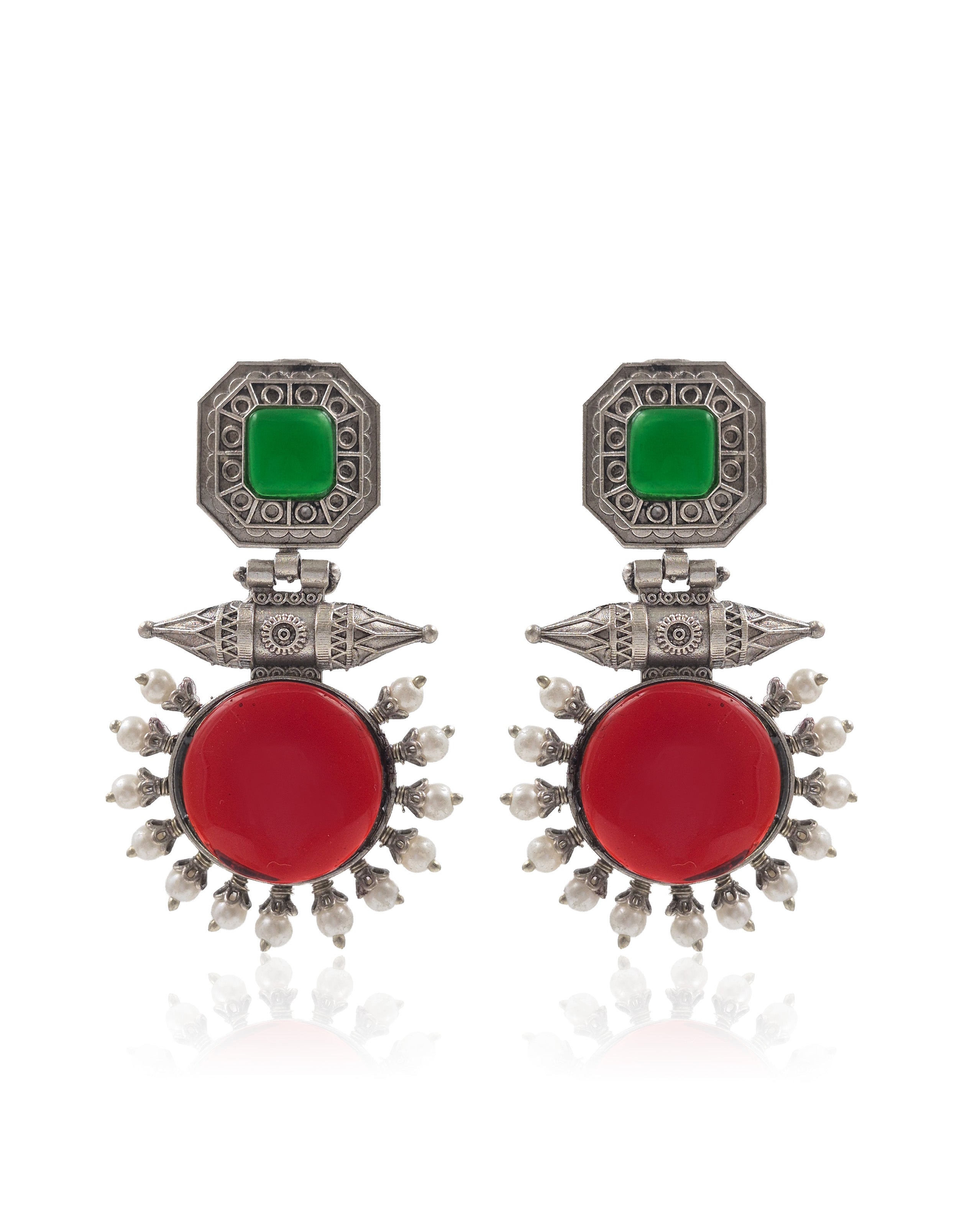 LIYA STONE DANGLER EARRINGS