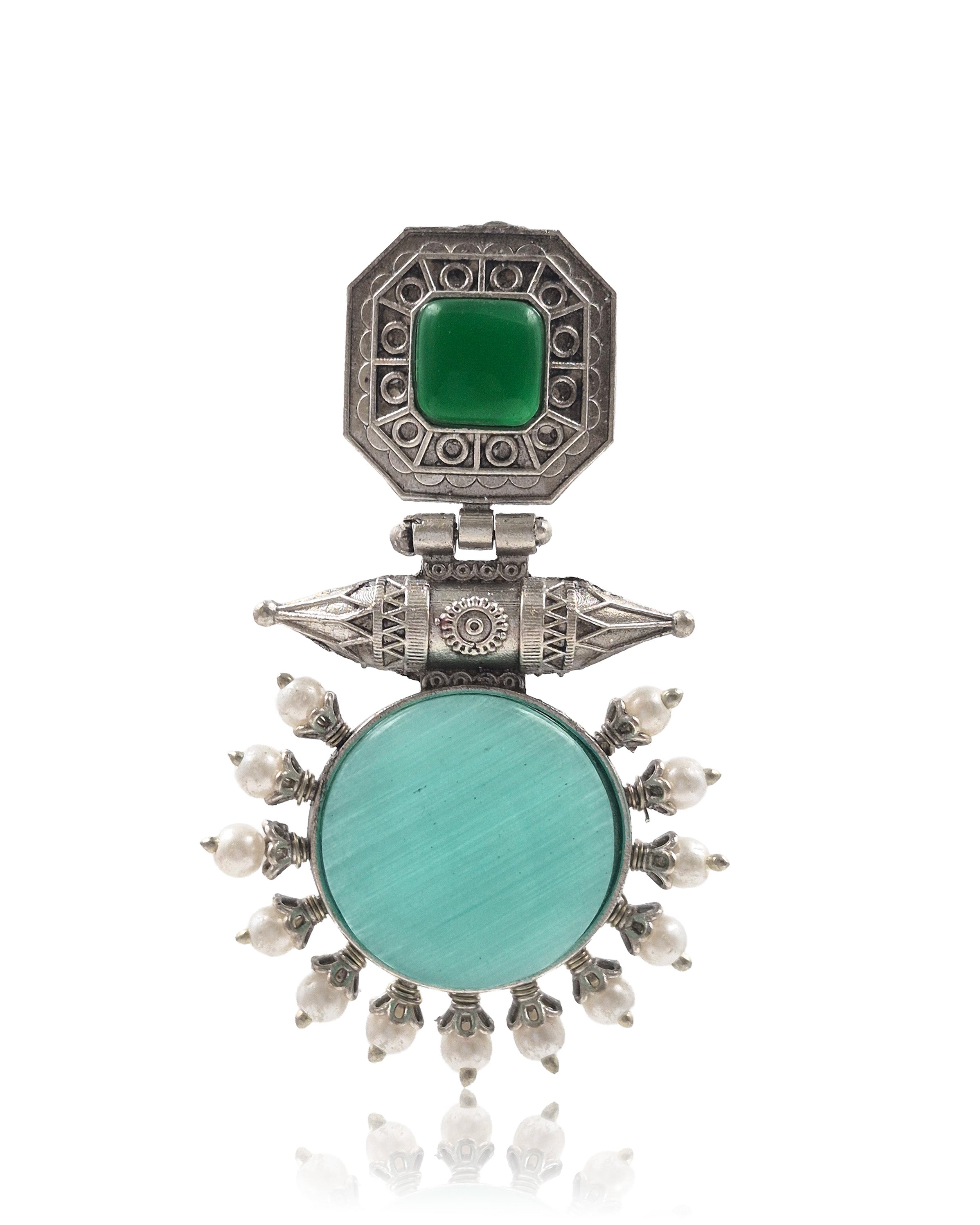 LIYA STONE DANGLER EARRINGS