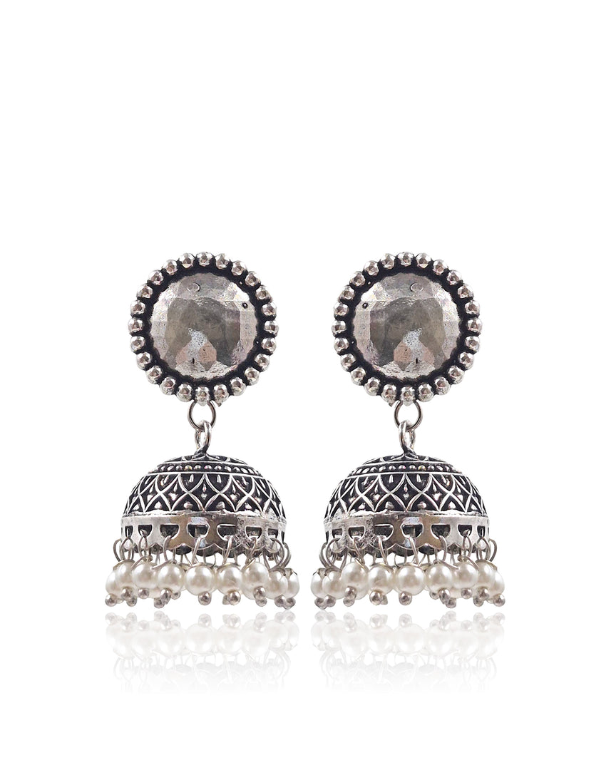 KRUTIKA OXIDISED JHUMKHA