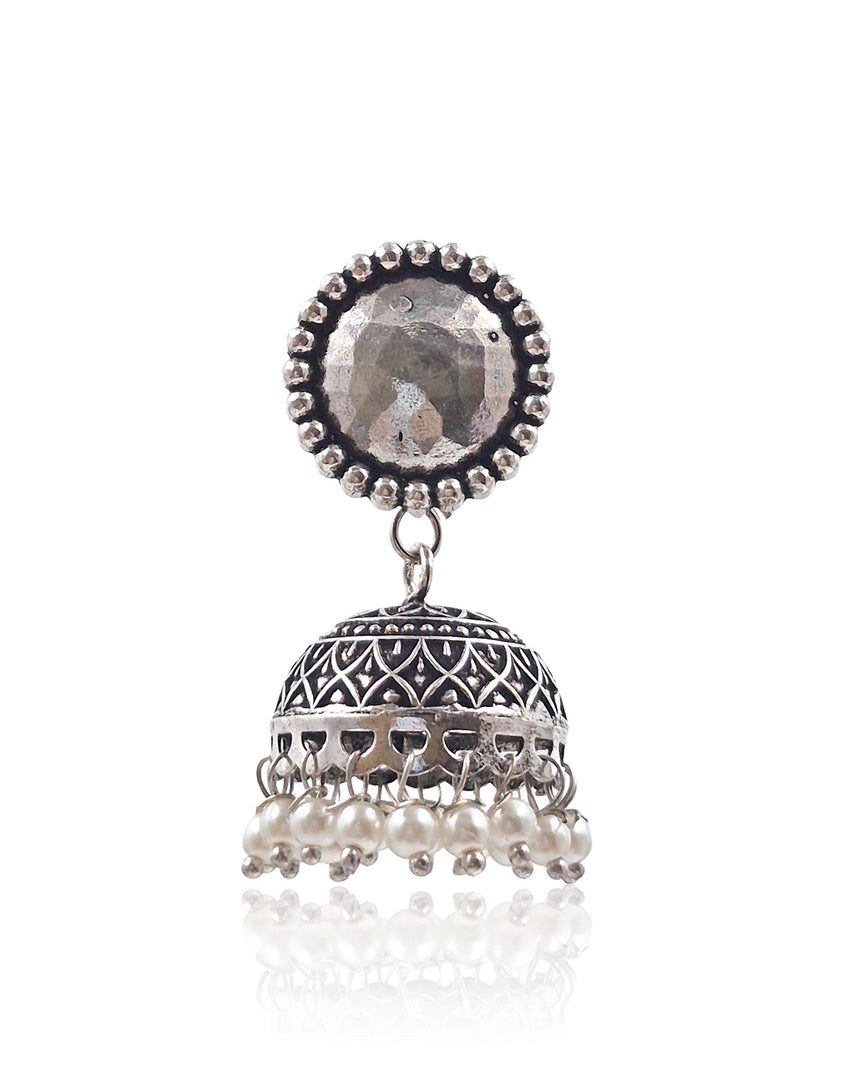 KRUTIKA OXIDISED JHUMKHA