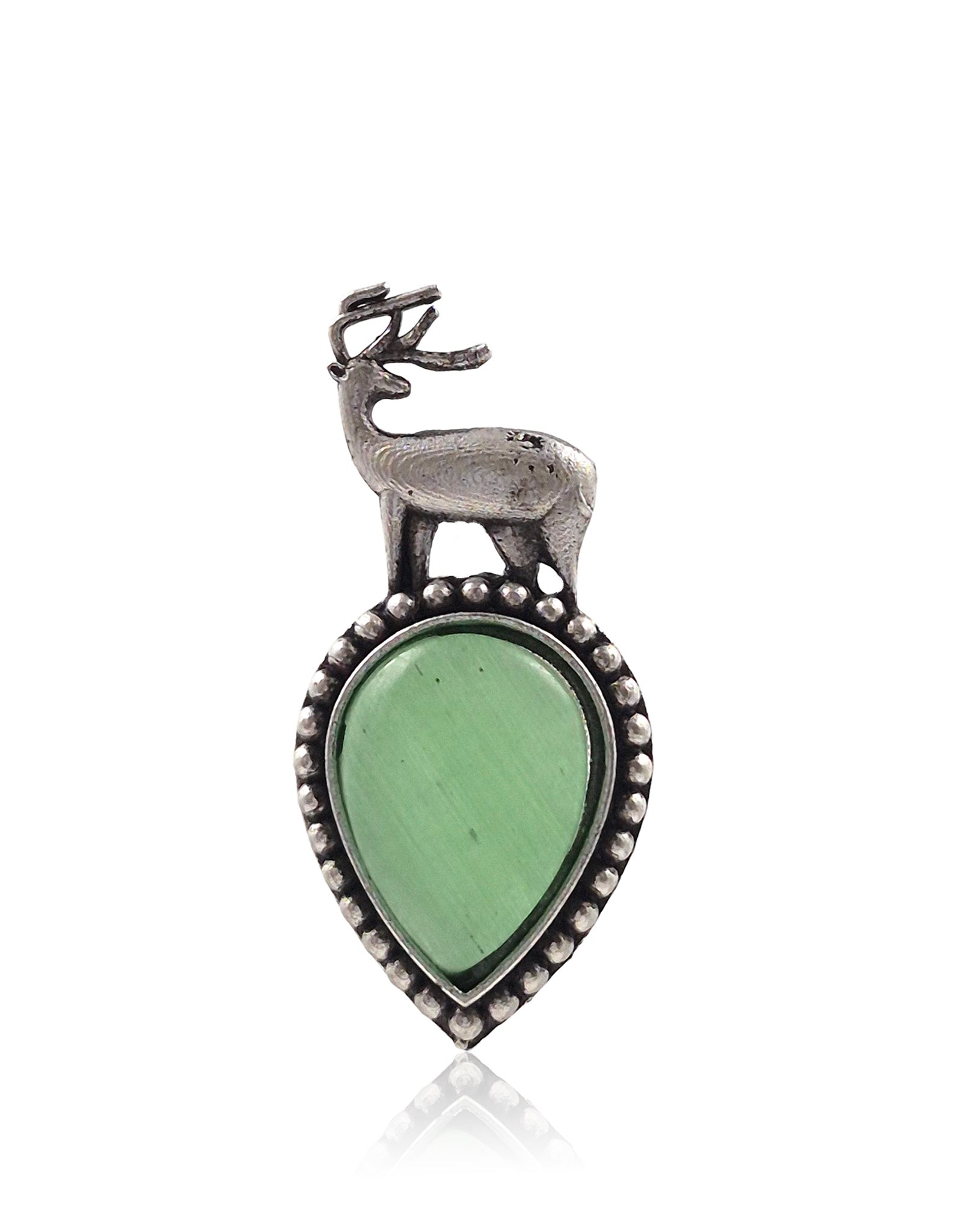 DEER OXIDISED STUD EARRINGS