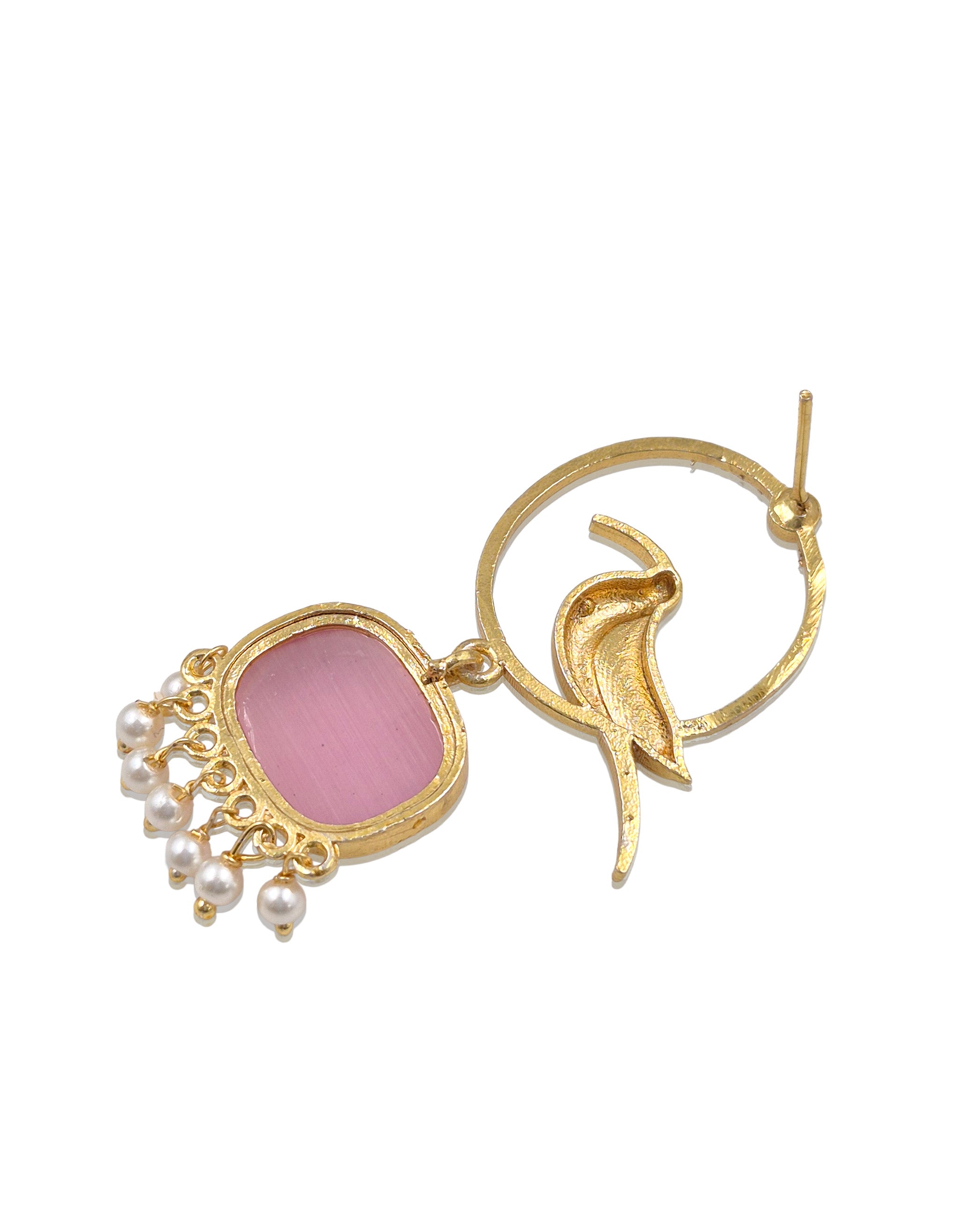 PARROT DANGLER GOLDEN EARRINGS