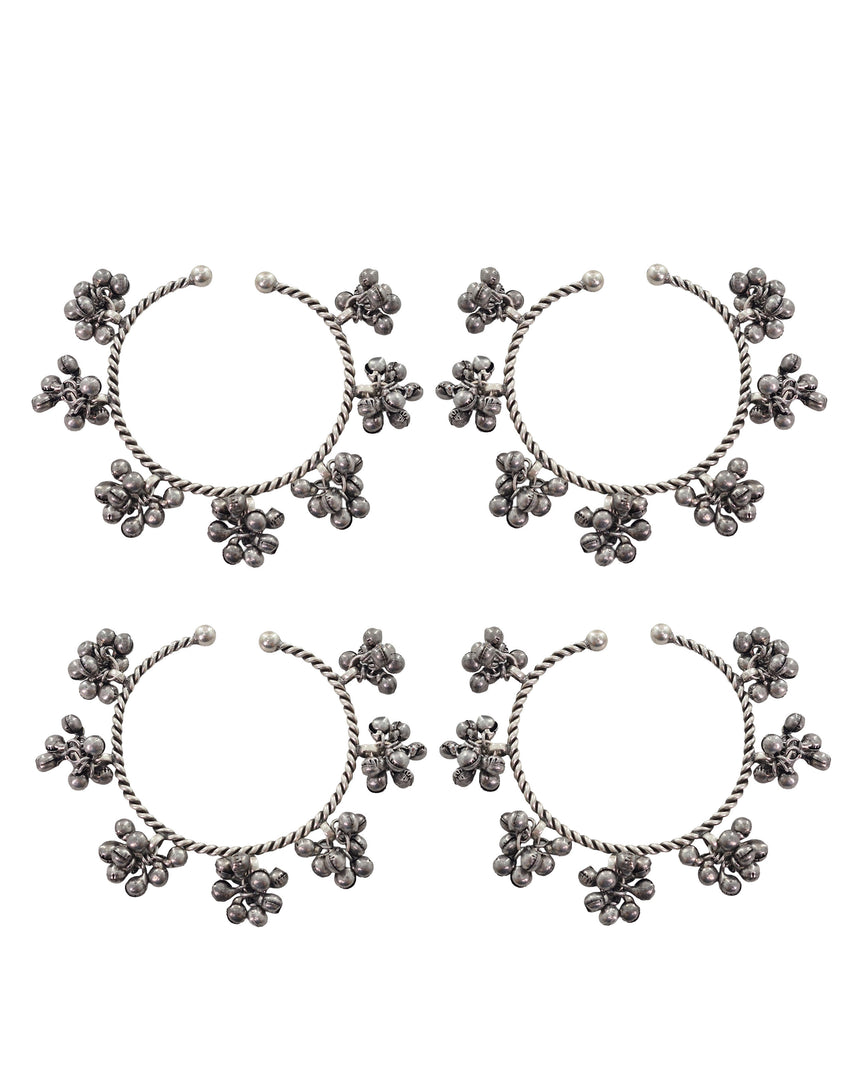 Silver Ghungroo Bangles