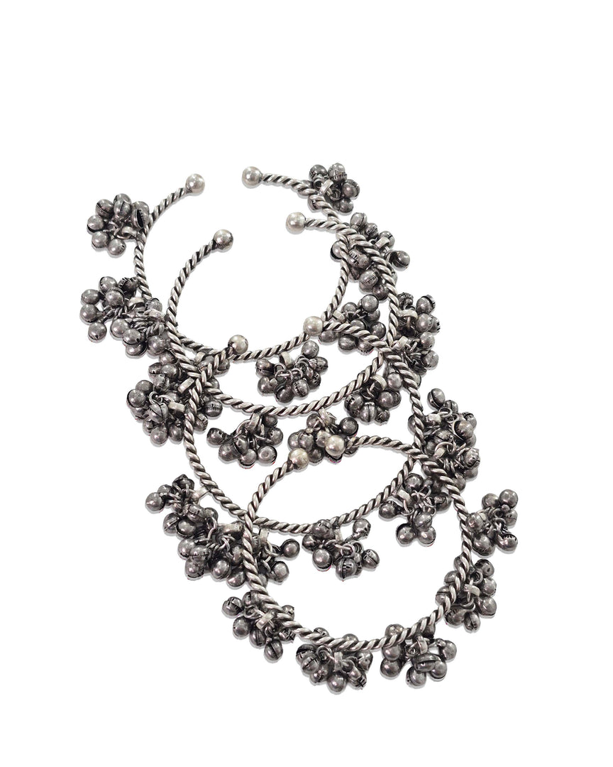 Silver Ghungroo Bangles