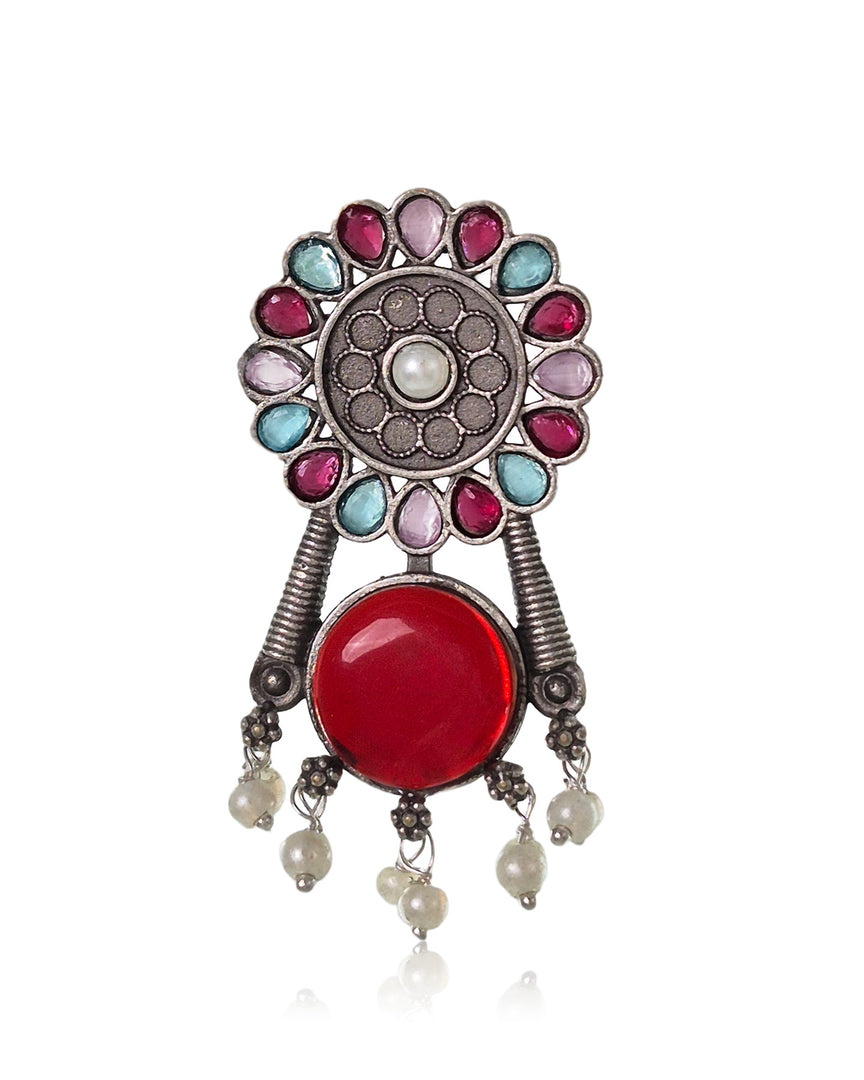 Meher Stud Stone Earrings