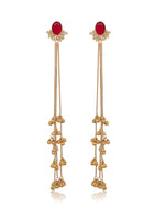 Load image into Gallery viewer, Noor Kashmiri Earrings worn styling shot - Naman Arts
