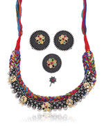 Load image into Gallery viewer, Navya Threaded Jewellery Set