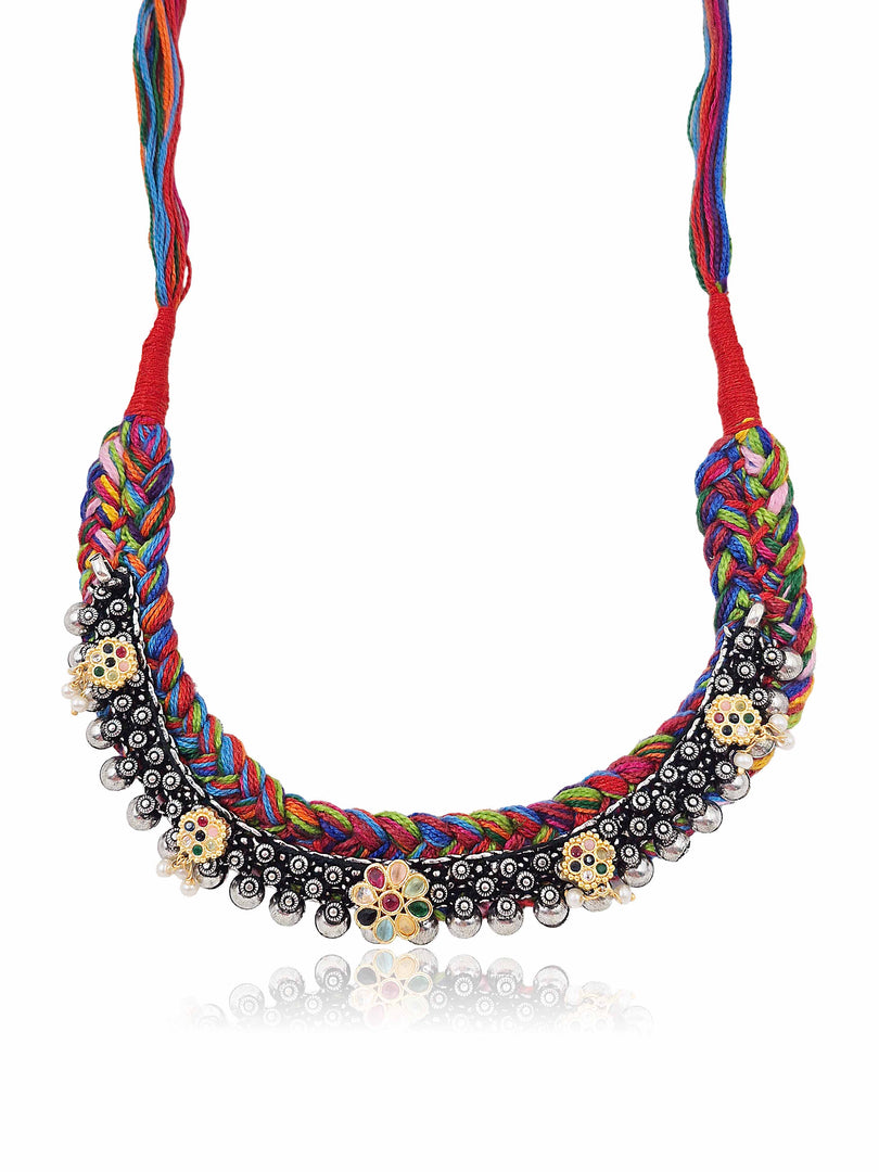 Navya Threaded Jewellery Set