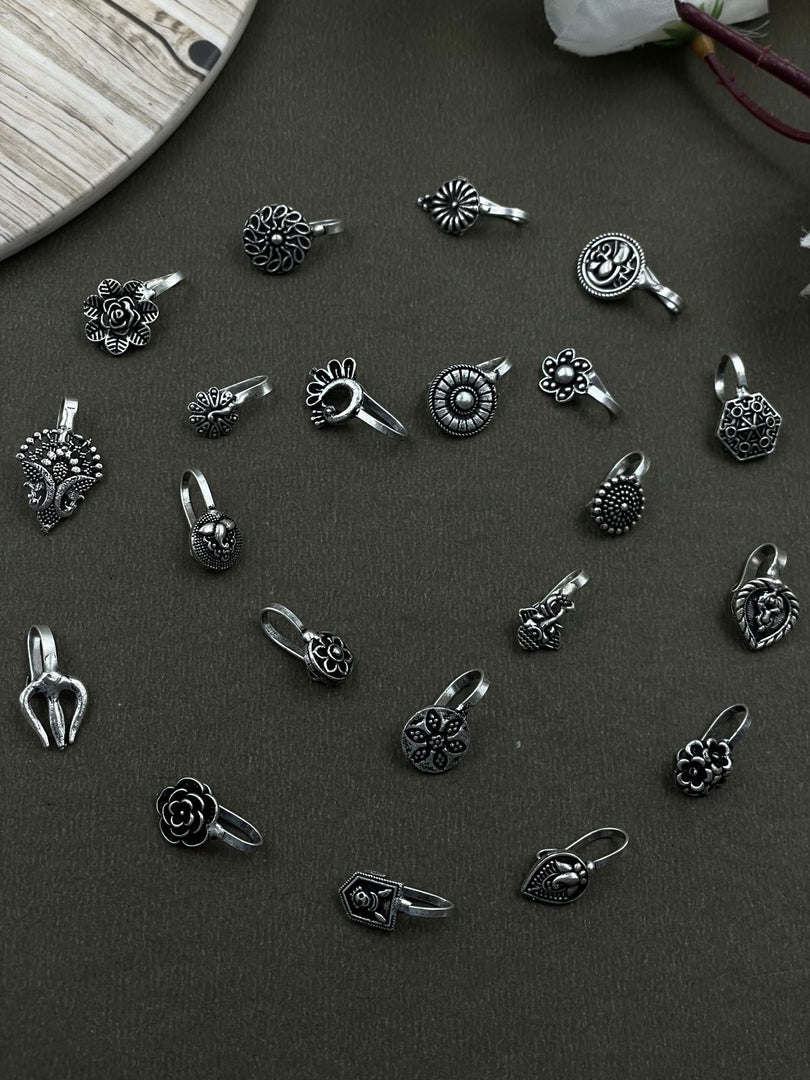 PRIYANSHI OXIDISED CLIP O NOSEPIN COMBO OF 21