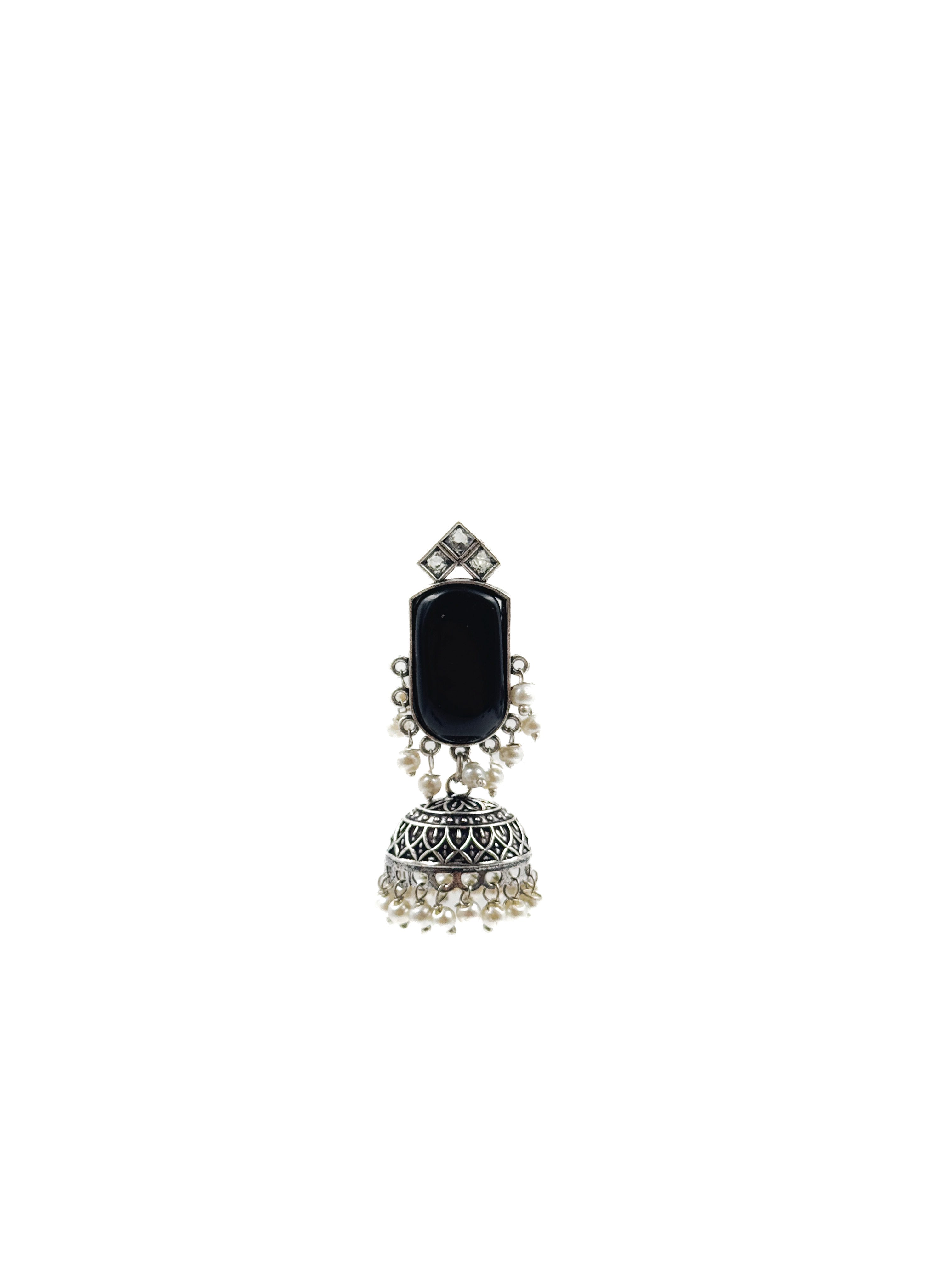 MIHIKA STONE JHUMKA EARRINGS