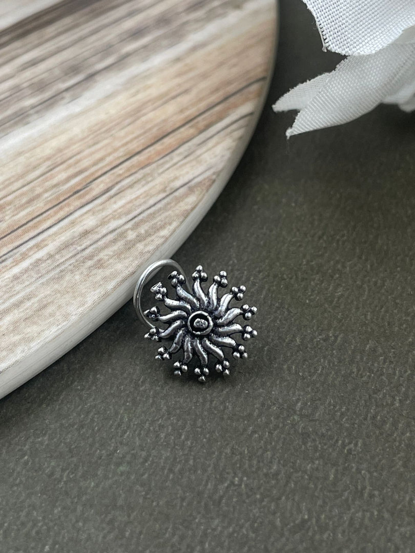 NEEPA OXIDISED PIERCING NOSEPIN COMBO OF 5