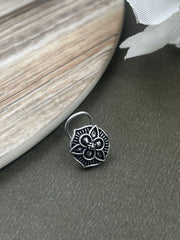 VISHVA OXIDISED PIERCING NOSEPIN COMBO OF 5