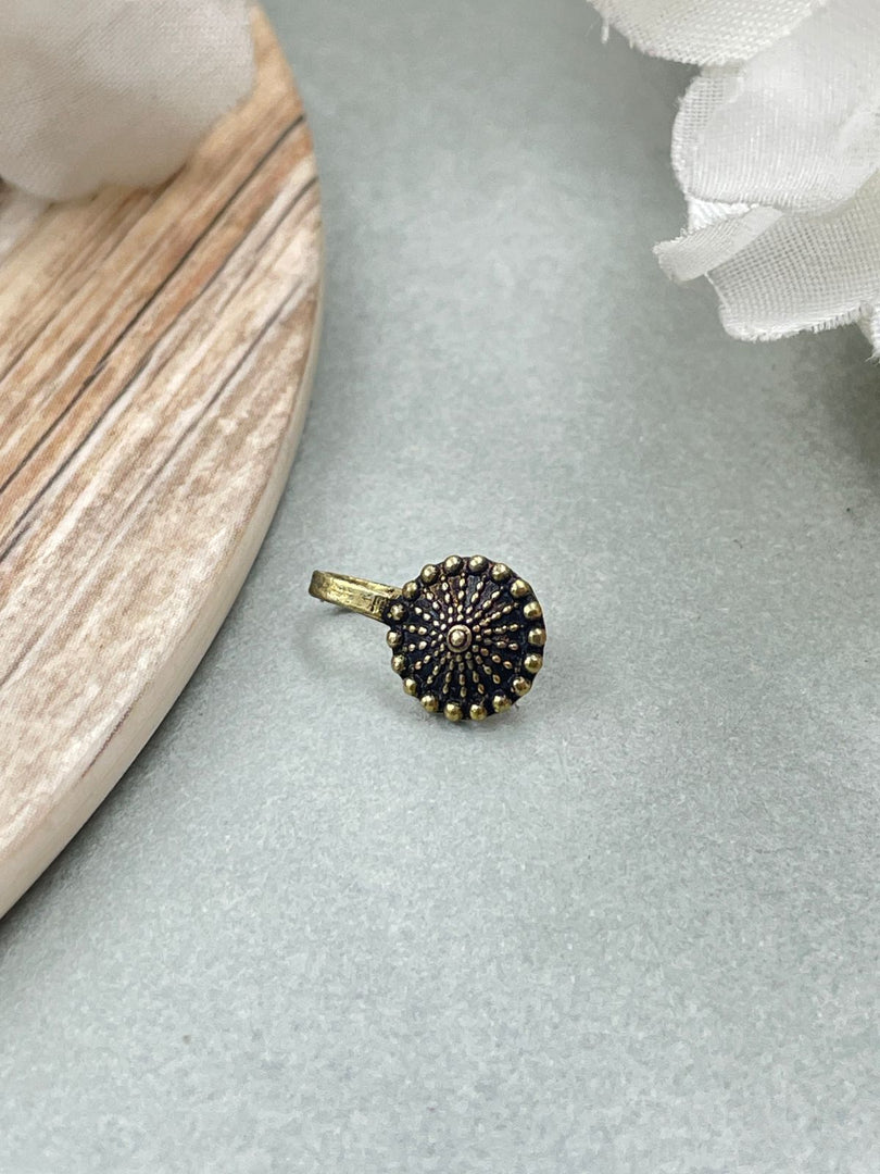 KUHU OXIDISED CLIP ON NOSEPIN COMBO OF 5