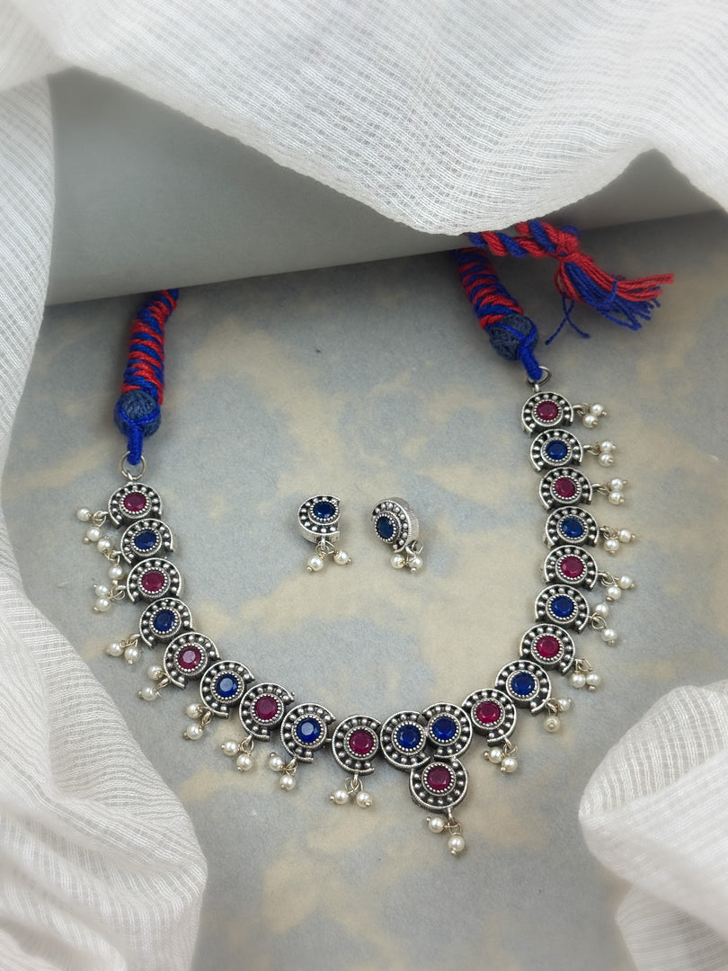 Reha Stone Necklace Set