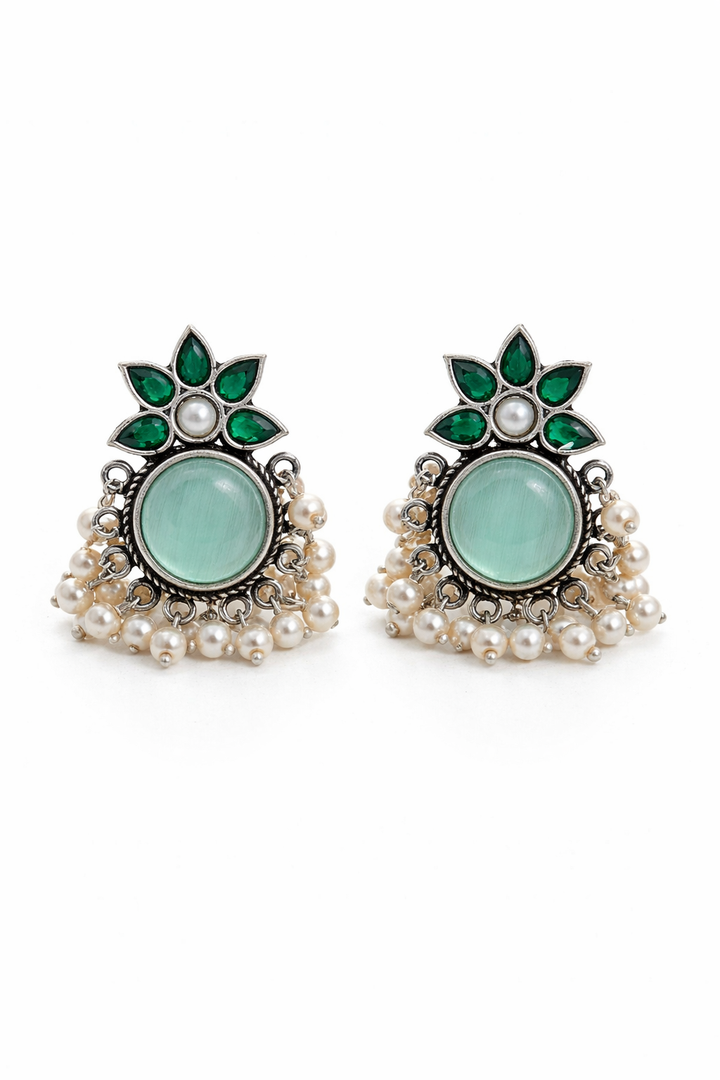 Krisha Stud Stone Earrings