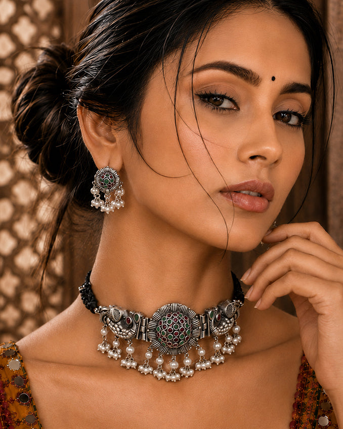 Alora Stone Necklace Set