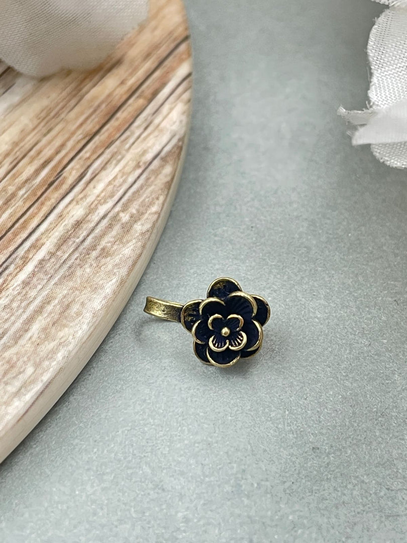 KUHU OXIDISED CLIP ON NOSEPIN COMBO OF 5