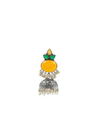Load image into Gallery viewer, Anya Jhumka Stone Earrings