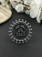 Load image into Gallery viewer, PORTIA OXIDISED SINGLE LINE PENDANT JEWELLERY SET COMBO