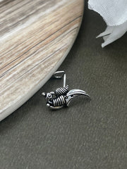 HIYA OXIDISED PIERCING NOSEPIN COMBO OF 5