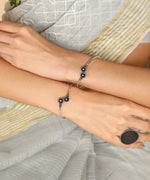 Load image into Gallery viewer, OXIDISED SILVER JEWELLERY SET COMBO