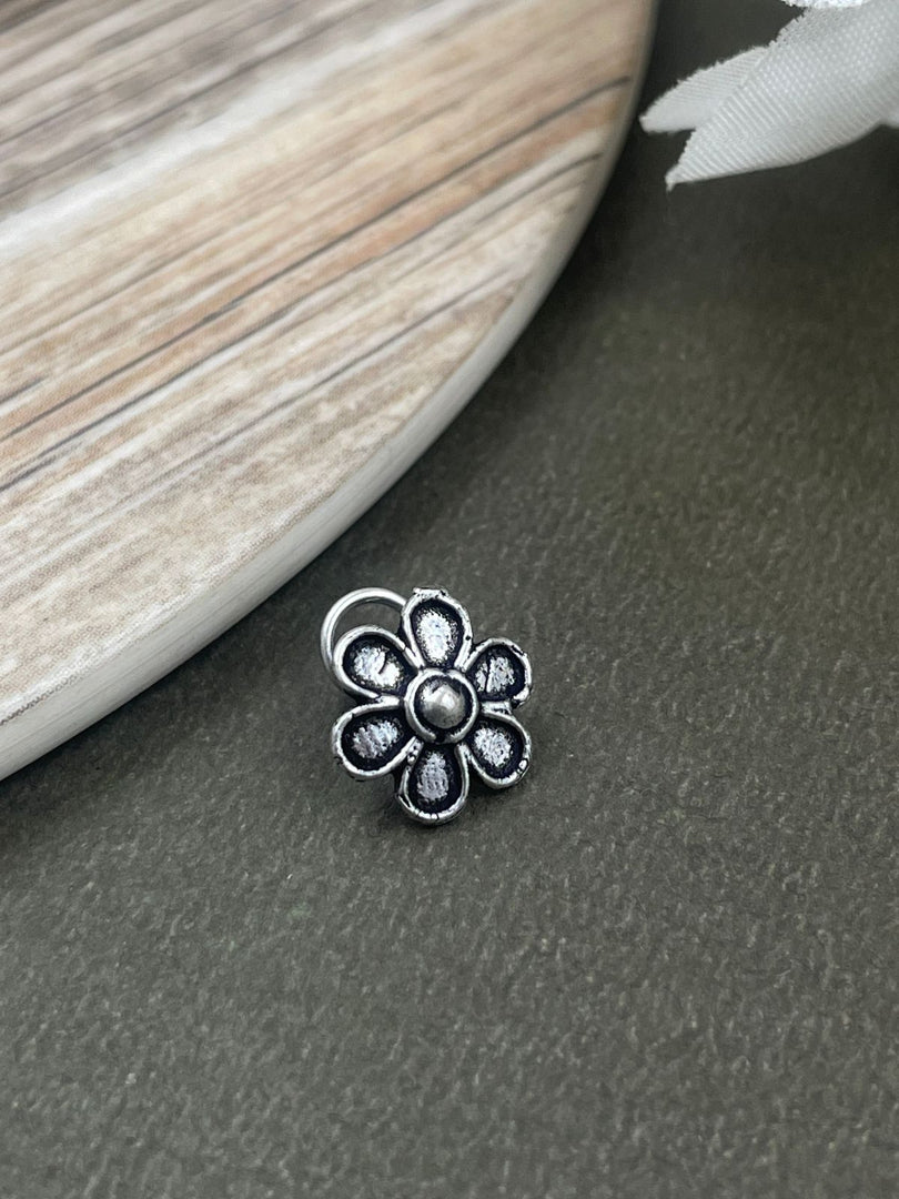 JASMIN OXIDISED PIERCING NOSEPIN COMBO OF 4