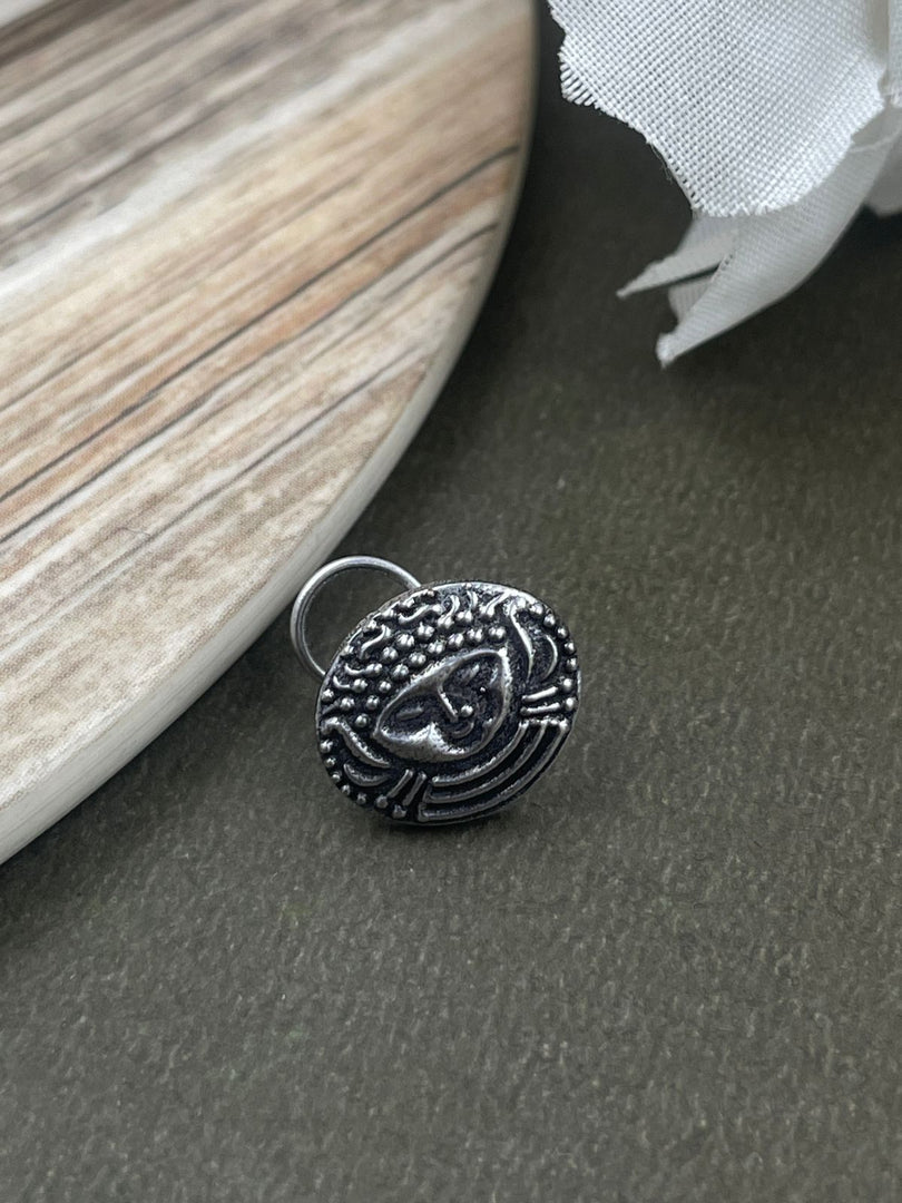 PRISHA OXIDISED PIERCING NOSEPIN COMBO OF 5