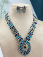 Load image into Gallery viewer, Silver Lookalike Long Necklace Set