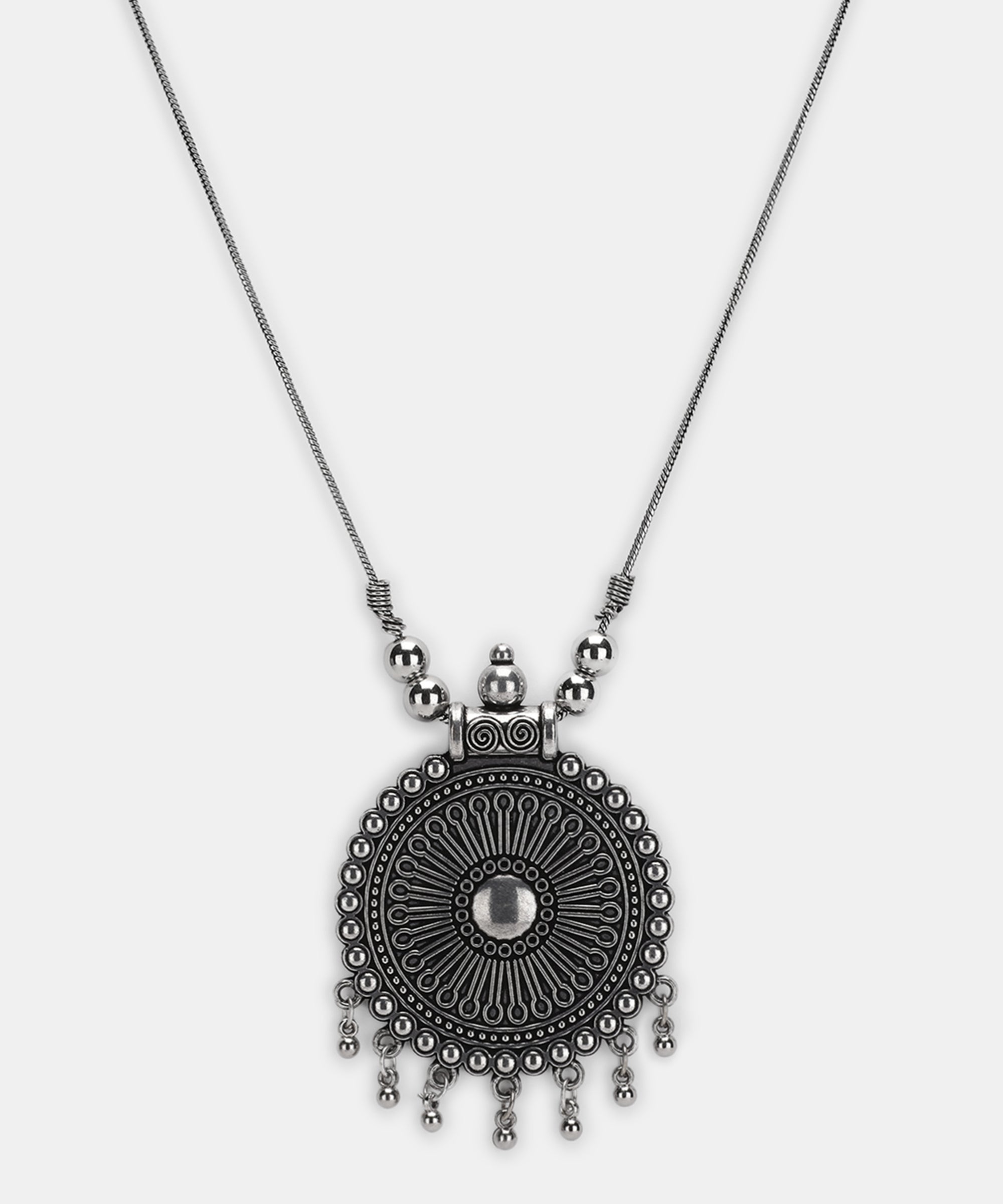 PREENA SILVER OXIDISED JEWELLERY SET COMBO