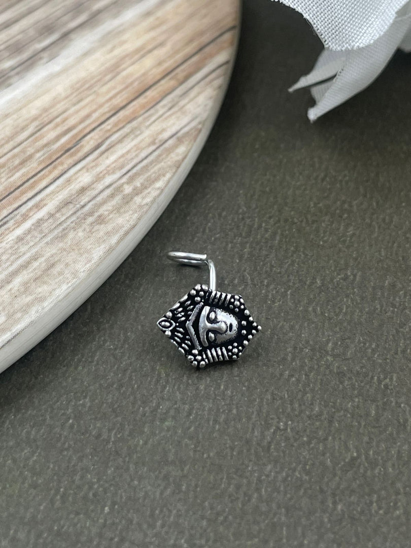 ISHA OXIDISED PIERCING NOSEPIN COMBO OF 6